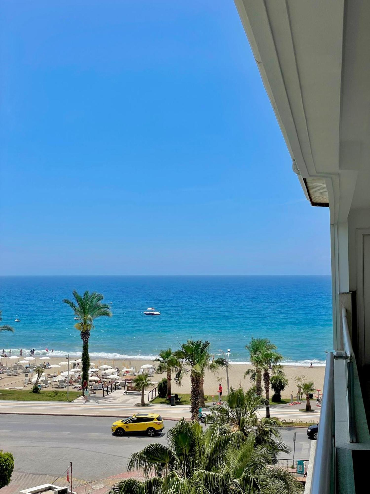 Sa Apartments! Beachfront Apartment With Sea View & Pool Alanya Exterior photo